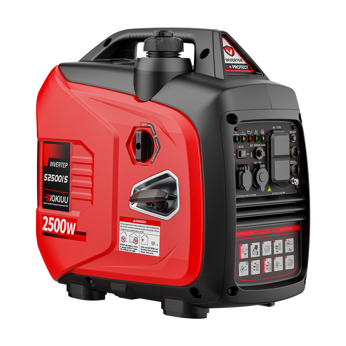 SIOKIUU portable inverter generator for home backup and RV camping