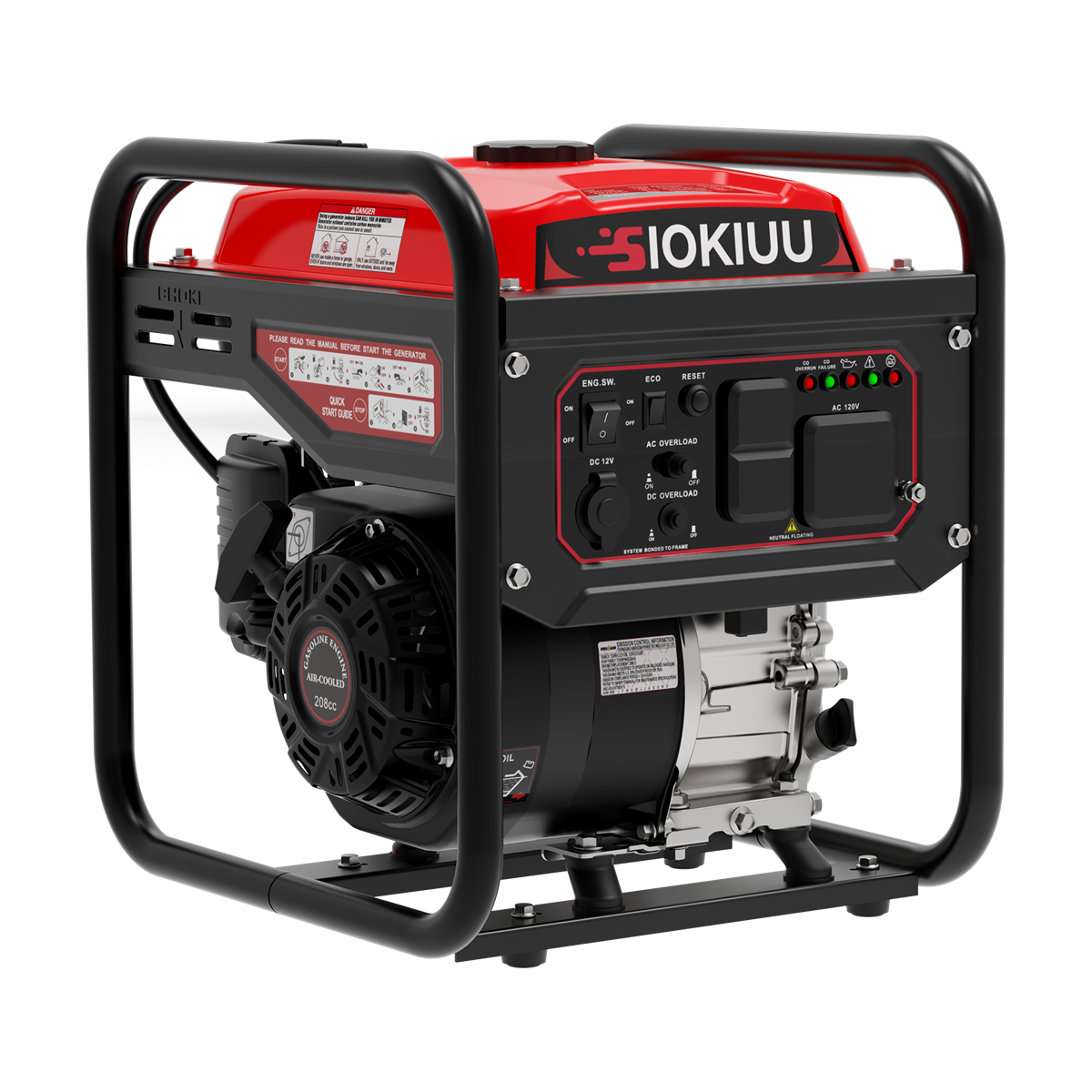 SIOKIUU 4000W open-frame generator front view