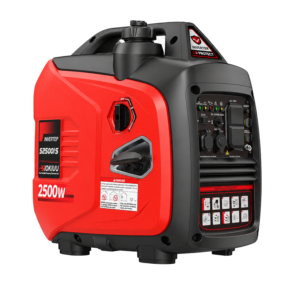 SIOKIUU 2500W portable inverter generator front view